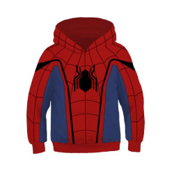 Kids Spiderman Hoodie Sweatshirt Cosplay Costume Zip Coat jacka E S
