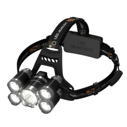5LED bärbar ficklampa Pannlampa Utomhuscampingstrålkastare