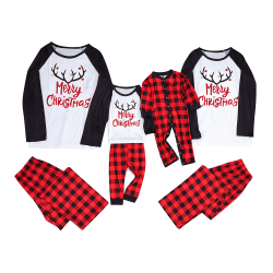Merry Christmas Family Pyjamas Xmas Lös Älg Letter Outfit Men 3XL