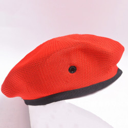 Militär Armé Soldat Hat Ull Basker Män Kvinnor Uniform Cap Red - Grid