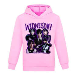 Barn Höst Vinter Onsdag The Addams Family Hoodie Sweatshirt pink 140cm