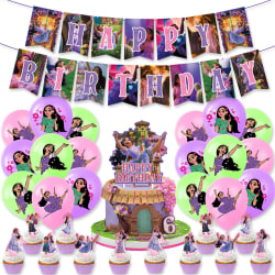 Encanto Tema Födelsedagsfest Dekor Banner Ballonger Cake Toppers