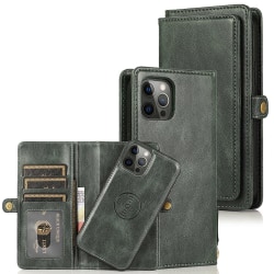 iPhone 13 Pro - Plånboksfodral Mörkgrön
