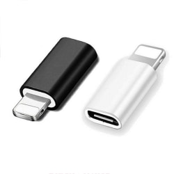 USB-C till Lightning Adapter 2in1 Laddning + Dataöverföring Svart