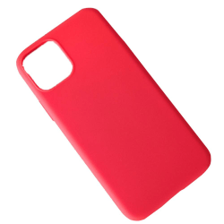 iPhone 11 - Skyddande Stilrent Silikonskal från LEMAN Röd