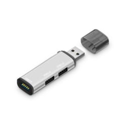 Hög USB 3.0 2.0 Hub Adapter Station PC Splitter Silver