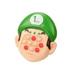 Pop It Push Puzzle Game Controller Bubble Sensory Fidget Toy Electronic Mario Green