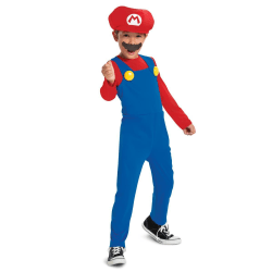 Super Mario Utklädningskläder MultiColor M 7-8 år