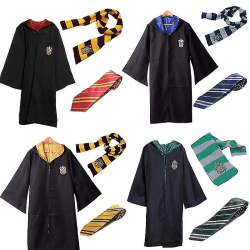 Harry Potter Gryffindor Ravenclaw Slytherin Robe Kappa Slips Kostym Scarf Ravenclaw Child 145