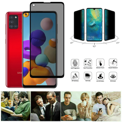 Samsung Galaxy A21s - Integritet Härdat Glas Sekretessskärmsky