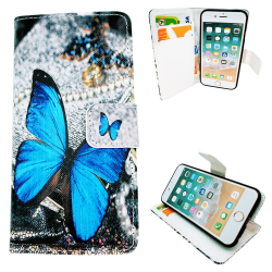 iPhone 6 / 6S - Fodral/Plånbok Läder - Fjäril