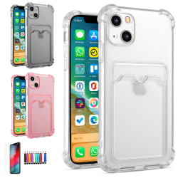 iPhone 13 - Case suojaus läpinäkyvä Rosa