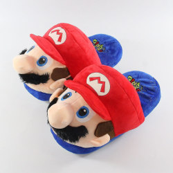 Super Mario Bros Yoshi Tecknad Roliga Tofflor Pojke Flicka Par Barn Hushållsgolv Kreativa Män Vinterhem Bomullstofflor