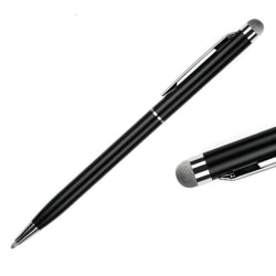 Högkänslig stylus 2 i 1 touchpenna / pekpenna mobil & surfplatta Svart