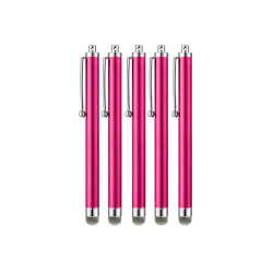 5x Högkänslig stylus / touchpenna / pekpenna mobil & surfplatta Rosa