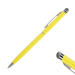 Högkänslig stylus 2 i 1 touchpenna / pekpenna mobil & surfplatta Gul