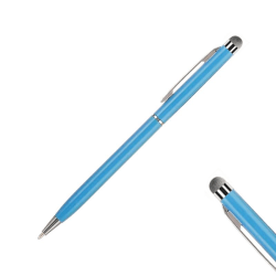 Högkänslig stylus 2 i 1 touchpenna / pekpenna mobil & surfplatta Ljusblå