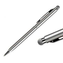 Högkänslig stylus 2 i 1 touchpenna / pekpenna mobil & surfplatta Silver