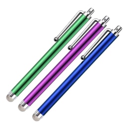 3x Högkänslig stylus / touchpenna / pekpenna mobil & surfplatta multifärg