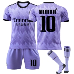Ny säsong 2022-2023 Real Madrid fotbollströja fotbollsuniformer MODRIC 10 Kids 28(150-160CM)