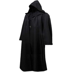 Vuxen Halloween Kostym Huvtröjor Robe Cosplay Capes Huvrock black XL