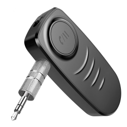 Bärbar Bluetooth 5.0 Audio Music Receiver trådlös biladapter Black