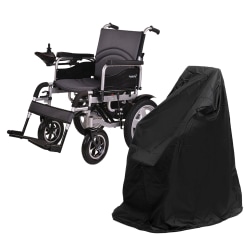 Vattentätt regn rullstol förvaringsskydd för elektrisk manuell Black 100x75x100cm