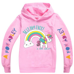 En för Adley Kids Hoodie Huvtröja+byxor Outfits Sweatshirt Present pink 130cm