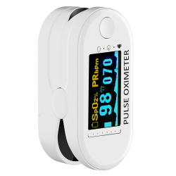 Sport Fingertip Pulse Equipment Heart Rate Monitors White