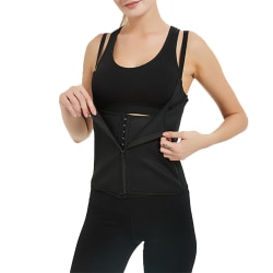 Women Waist Trainer Body Shaper Corset Strap Control Underwear Black 2XL