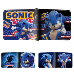 Anime Sonic the Hedgehog PU läder plånbok korthållare lager A