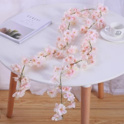 Konstgjord blomma Körsbärsrotting Fake Sakura Hängdekor Pink 1 PC