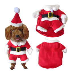 hund _ Vinter sällskapshund fancy julkläder fest rollspel Christmas Tree XL