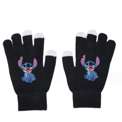 Lilo & Stitch Varmstickade All Finger Kid Handskar Vintertryck #3