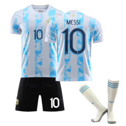 Argentina Jersey No. 10 Messi Home and Away Children Game Jersey Home No. 10 6-7Y