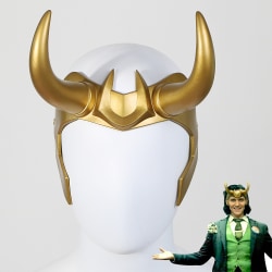 Halloween Loki Cosplay Pannband Maskerad Festdräkt rekvisita