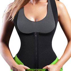 Women Body Fitness Gym Sports Vest black XL