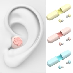 Ljudisolerade öronproppar Anti-brus Formbara öronproppar för sömn yellow