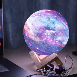 3D-färgat print Moon Light Changing Star 16 färger Touch Sensor