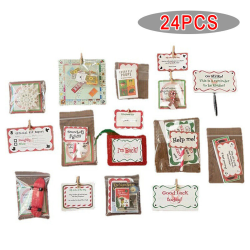 Countdown Christmas 24/30 Days Elf Countdown Kit Xmas Decor Gift 24 Days