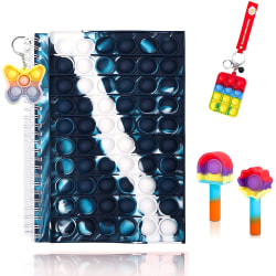 Pop it Fidget Toys Stationery Set Notebook Kids School Supplies C