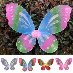 Girls Fairy Genie Wings Costume Dress Up Butterfly Shaped Wings white