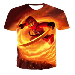 Roblox kortärmad t-shirt för barn pojke 3d- printed t-shirt sommar D 140cm
