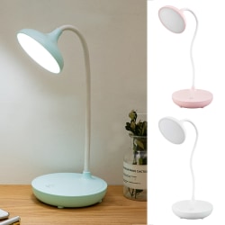 LED Touch Läslampa Skrivbordslampa Sängbord Flexibel Uppladdningsbar pink