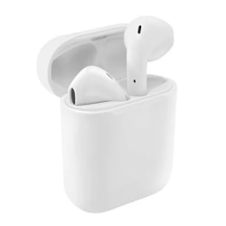 i12 TWS trådlösa hörlurar Touch Control Bluetooth -hörlurar Matte white