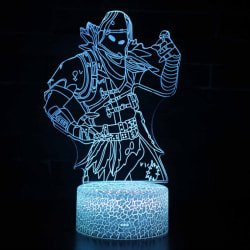 Fortnite Game Cosplay Prop 3D LED-lampa Night Pics-3 Predator