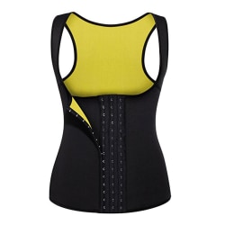 Women Workout Waist Trainer Vest Sport Sweat Body Shaper Corset Black 2XL