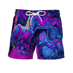 Badbyxor för män simningskortstammar Badkläder Summer Beach Purple XL
