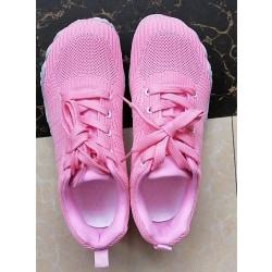 Casual- mjuk sportlöpning, platta skor, kvinnor pink 37
