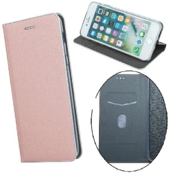 Huawei Y6 (2019) - Smart Venus Flip Case -mobiililompakko - vaaleanpunainen kulta Pink gold